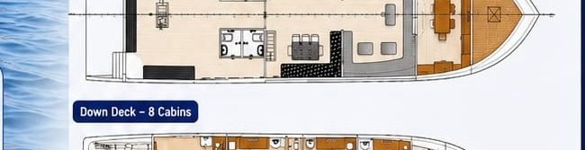 Dive deck plan, SY Mermaid