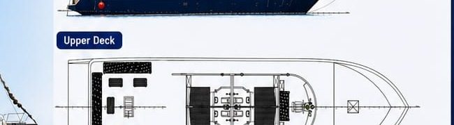 Upper deck plan, SY Mermaid